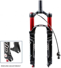 JUanben Fourches VTT JUanben Mountain Bike Suspension Fork 26 27.5 29 inch Aluminum Alloy Bike Front Fork Bicycle Air Shock Absorber MTB Remote Lockout Travel:120mm (Color : Red Straight Tube, Size : 27.5inch)