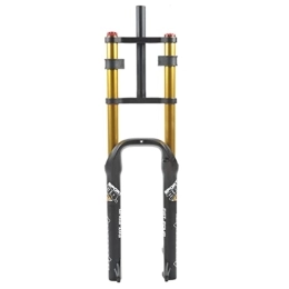 LSRRYD Pièces de rechanges LSRRYD Fat Bike Fourche de suspension 66 cm 4.0 pour VTT, fourche avant droite, 2, 8 cm, 170 mm, amortisseur de chocs pour VTT XC / AM (couleur : 66 cm, doré)