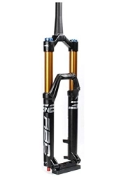 LSRRYD Pièces de rechanges LSRRYD Fourche de vélo à suspension pneumatique pour VTT 27, 5" / 73, 7 cm - Fourche de vélo de descente - 140 mm - Amortissement de frein à disque - Amortisseur avant - Tube conique de 3, 8 cm HL