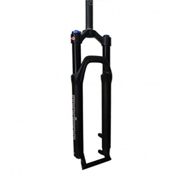 LSRRYD Fourches VTT LSRRYD Fourche de vélo à suspension pneumatique pour VTT avec frein à disque à libération rapide 2, 8 cm HL Travel 100 mm (couleur : noir, taille : 73, 7 cm)