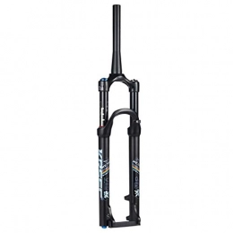 MZP Pièces de rechanges MZP MTB Double Chamber Suspension Fork, Cycling Air Fork 26" / 27.5 / 29 inch Aluminum Alloy Disc Brake Damping Adjustment Cone Tube 1-1 / 8" Travel 100mm (Color : Black, Size : 29inch)