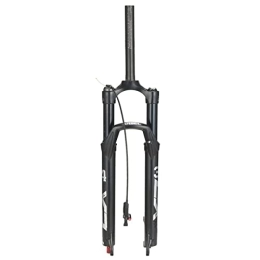 Samnuerly Pièces de rechanges Samnuerly Fourche VTT Air 26 27, 5 29 Mountainer Bike Suspension Fourche Rebound Adjust Travel 100mm Bicycle Front Fork 1-1 / 8 Straight / Tapeed 9mm Manual / Remote (Color : Straight Remote, Size : 27.5inc