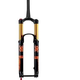 SHENYI Pièces de rechanges SHENYI Fourche à Air de vélo VTT 160mm Course 36 LO 27.5 / 29 Pouces Fourche à Suspension de vélo réglage d'amortissement Conique à Travers l'essieu 110 * 15mm (Color : 27.5inch Orange)