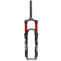 SJMFGF Pièces de rechanges SJMFGF Fourche de suspension pour vélo VTT avec suspension pneumatique en alliage d'aluminium ultra léger (couleur : rouge, taille : 66 cm)