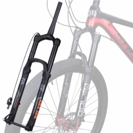 TS TAC-SKY Fourches VTT TS TAC-SKY Fourche VTT 175mm Travel Fork Bike Suspension Fork XC DH AM Down Hill Thru Axle Boost Fork Bicycle Rebound Adjustment Suspension (Color : Black, Size : 27.5 Tapered Remote)