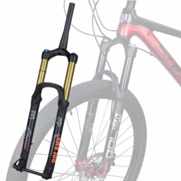 TS TAC-SKY Pièces de rechanges TS TAC-SKY Fourche VTT 175mm Travel Fork Bike Suspension Fork XC DH AM Down Hill Thru Axle Boost Fork Bicycle Rebound Adjustment Suspension (Color : Gold, Size : 27.5 Tapered Manual)