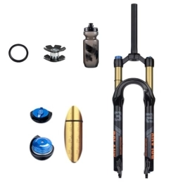 TS TAC-SKY Fourches VTT TS TAC-SKY Fourches VTT 27.5 / 29 Pouces 120mm Travel Shock Absorption Shockproof Air Pressure Accessories Magnesium Alloy Forks (Color : Black, Size : 27.5 inch Straight Manual)