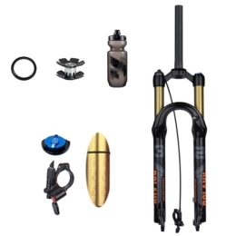 TS TAC-SKY Fourches VTT TS TAC-SKY Fourches VTT 27.5 / 29 Pouces 120mm Travel Shock Absorption Shockproof Air Pressure Accessories Magnesium Alloy Forks (Color : Black, Size : 29 inch Straight Remote)