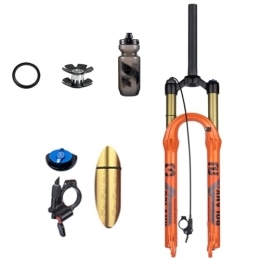 TS TAC-SKY Fourches VTT TS TAC-SKY Fourches VTT 27.5 / 29 Pouces 120mm Travel Shock Absorption Shockproof Air Pressure Accessories Magnesium Alloy Forks (Color : Orange, Size : 29 inch Straight Remote)
