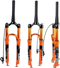 UPPVTE Fourches VTT UPPVTE VTT Fourche Avant 26 27, 5 29", Aluminium Air Air Bicycle Fork Straight / Conined Tube 1-1 / 8" / 1-1 / 2"Travel 100 mm QR 9 mm Disque Vélo Fourche (Color : Tapered Remote, Size : 26 inch)