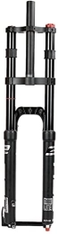 UPVPTK Fourches VTT UPVPTK-001 27.5 / 29In VTT VTT Forks Avant, 100 * 15mm Version de la barille d'amortissement Air de l'épaule d'épaule de Rebond 100mm Vélo Fourche (Color : Black, Size : 29 inch)