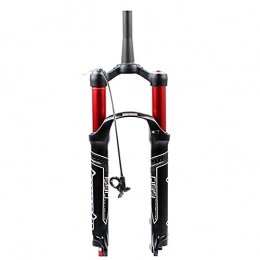 WLJBD Fourches VTT Vélo fourche 26 / 27, 5 / 29 pouces en alliage de magnésium vélo fourche à suspension Air VTT fourche Rebond Ajustement QR (Color : Redb, Size : 27.5in)