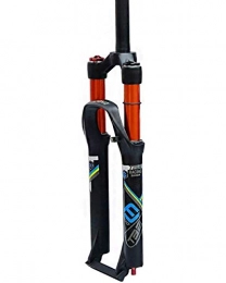 WXX Pièces de rechanges WXX 26 / 27, 5 / 29 Mountain Bike Fork en Alliage d'aluminium Tube Droit épaule contrôle Suspension vélo Fourche Freins à Disque Stroke120mm, 29 inch