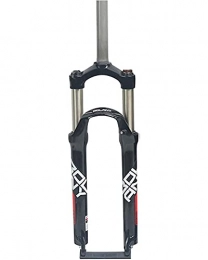 YBN Pièces de rechanges YBN Fourche de suspension pour vélo VTT 26 / 27, 5 / 29 pouces - Fourche avant mécanique en alliage d'aluminium - Fourche à air 105 mm - Noir et rouge - 73, 7 cm