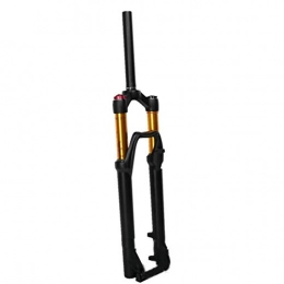 ZCYBHD Air Fork Carbon Suspension VTT Vélo VTT Fourche Carbone Steerer Tube Lock Out 26"/27.5" (Color : Gold)