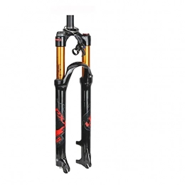 ZFXNB Pièces de rechanges ZFXNB 26"Mountain Bike Suspension Fork, 1-1 / 8 'Alliage De Magnésium Léger VTT Bike Gas Fork Cable Control 100Mm Bicycle Air MTB Front Fork 26 / 27.5 / 29 inch, Red-26In