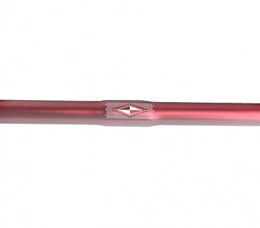 SCAYK Pièces de rechanges 8 couleurs en alliage d'aluminium Guidon BMX VTT horizontal Vélos 25, 4 * 420mm Une forme de guidon vtt barres vélo wake (Color : Red)