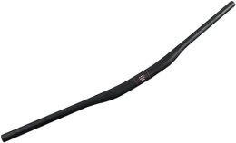 HAENJA Guidon VTT Accessoires Guidon de VTT en Fiber de carbone petit guidon d'hirondelle VTT léger Extra Long guidon plat (Color : Black, Size : 800mm)