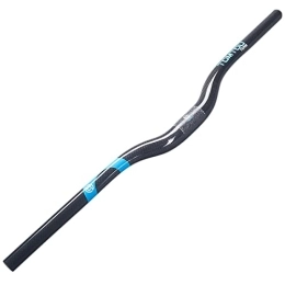 LHHL Guidon VTT Carbone Mountain Bicycle Guidon 31.8mm VTT Riser Guidon Mountain Bicycle Guidon 580 / 600 / 620 / 640 / 660 / 680 / 700 / 720 / 740 / 760mm (Color : Blauw, Size : 680mm)