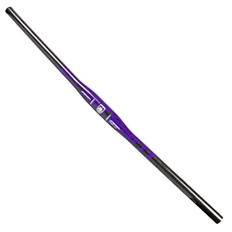 DFNBVDRR Pièces de rechanges DFNBVDRR Guidon VTT 31, 8 Mm 580 / 600 / 620 / 640 / 660 / 680 / 700 / 720 / 740 / 760mm Guidon VTT Ultra-léger en Fibre De Carbone Extra Long Barre Plate (Color : Purple, Size : 580mm)
