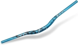 NAKEAH Pièces de rechanges Guidon vtt descente Extra long hirondelle hauteur 30mm guidon VTT descente en aluminium (Color : Blu, Size : 780mm)