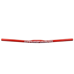 HIMALO Pièces de rechanges HIMALO 31.8mm VTT Guidon Carbone VTT Guidon Plat 580 / 600 / 620 / 640 / 660 / 680 / 700 / 720 / 740 / 760mm Racing Guidon XC DH (Color : Red Silver, Size : 700mm)