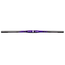 HIMALO Pièces de rechanges HIMALO Guidon De VTT 31.8mm Guidon Plat VTT en Fibre De Carbone Ultraléger 580 / 600 / 620 / 640 / 660 / 680 / 700 / 720 / 740 / 760mm Extra Long Bar (Color : Black Purple, Size : 580mm)