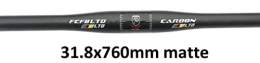 LENSHAO Guidon VTT LENSHAO Guidon robuste en carbone pour VTT - 31, 8 x 580 / 600 / 620 / 640 / 660 / 680 / 700 / 720 / 740 / 760 mm - Pièces de vélo mates (couleur : prune)