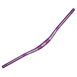 LUNJE Pièces de rechanges LUNJE Guidon De Vélo VTT 31.8mm Guidon en Alliage D'aluminium 25mm Élévation 620mm 720mm 780mm 800mm Barres Extra Longues Accessoires De Vélo XC / DH (Color : Purple, Size : 720mm)