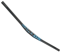 FukkeR Pièces de rechanges Riser Guidon de vélo 35mm Barre VTT Aluminium Extra Long 780mm Rise 12mm Stangen de montagne pour le cyclisme DH XC AM (Color : Black Blue, Size : 780mm)