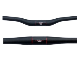 UGIF Pièces de rechanges UGIF Guidon de vélo en carbone mat Full UD en fibre de carbone pour vélo de montagne droit plat / courbé pour guidon de vélo VTT 31, 8 x 600-760 mm (couleur : rouge)