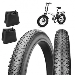 CHAOYANG Pneus VTT 2 pneus 20 x 4.0 (100-406) + chambres à air Big Daddy pour Fat Bike E-Bike pneus 20