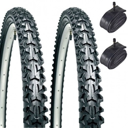 CST-Berger Pièces de rechanges CST Eiger 26" x 1.95 Mountain Bike Tyres with Schrader Tubes (Pair)