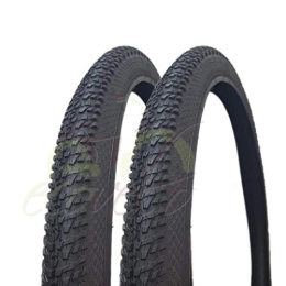 Lot de 2 pneus 29 x 2,125 (57-622) noirs en caoutchouc pour VTT