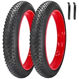 SIMEIQI Pneus VTT Lot de 2 pneus de 50, 8 cm, 66 cm, 50, 8 cm, 20 / 26 x 10, 2 cm pour pneus pliants, pneus électriques, neige, plage, VTT (26 x 4, 0 cm)