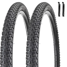 SIMEIQI Pièces de rechanges Lot de 2 pneus de vélo pliables de 69, 5 cm, 73, 9 x 5, 4 cm, avec démonte-pneus, fil perlé pliable pour VTT (70, 5 x 5, 4 cm)