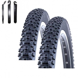 maxxi4you Pièces de rechanges maxxi4you - Lot de 2 x Kenda Kadre K-1027 MTB manteau de pneus de vélo Noir 54-622 (29 x 2, 10) + 3 démonte-pneus