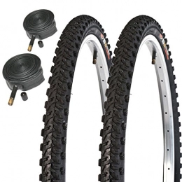 Raleigh Pièces de rechanges Raleigh CST T1812 26" x 1.95 Mountain Bike Tyres with Schrader Tubes (Pair)