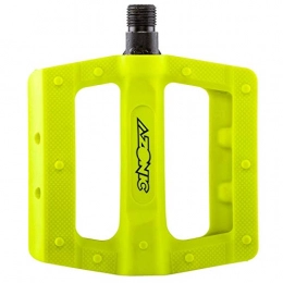 AZONIC Pédales VTT Azonic Shoo-In Fahrrad Flat Pedal Pins MTB DH AM FR BMX Rad Sport Mountain Bike, 3061-100, Farbe gelb