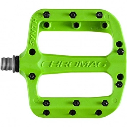 Chromag Pièces de rechanges CHROMAG Synth Pédales VTT / MTB / Cycle / VAE / E-Bike Adulte Unisexe, Green, 110x107mm