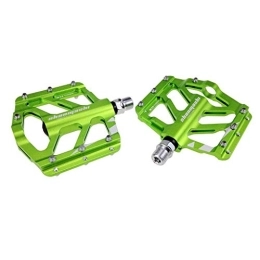 CRAUF Pièces de rechanges CRAUF Pédales De Vélo en Alliage D'aluminium Antidérapant Universel 9 / 16 "3 Roulements Composite Accessoires Vélos avec -1 Paire (Color : Green)