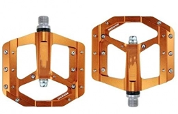 NOLOGO Pièces de rechanges Durable Ultraléger CNC en Alliage d'aluminium Roulements Pédale vélo VTT BXM Pédale vélo à pédales (Color : Orange)