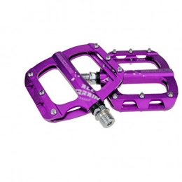 PPQQBB Pédales VTT Les pédales Plates pour Les vélos de Montagne sont des pédales Confortables, antidérapantes et résistantes à l'usure, des Fournitures de vélo, des pièces de Rechange-Purple