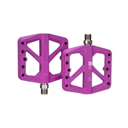 ZHANGJIN Pièces de rechanges LINGJ SHOP Pédale à vélo de route de montagne en nylon ultralight Du Roulements de la bague compatibles avec compatible avec Xc am bmx mtb Pédales à vélos plats antidérapants ( Color : Purple )