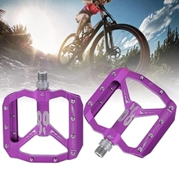 mumisuto Pièces de rechanges mumisuto Pédales de vélo, 2pcs pédales de vélo de Montagne antidérapantes du Portant des pédales Plates de Plate-Forme de vélo légère (4.1x3.9x0.6inch)(Violet)