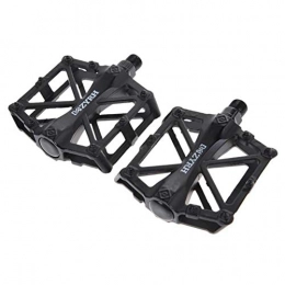 Piore Pédales VTT Piore Universal Bicycle Accessories Ultra Light MTB Mountain Bike Pedals Alliage d'aluminium Professional Cycling Treadle Bicycle Platform, Black