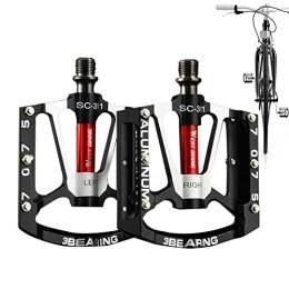 Pédales de vélo en Alliage d'aluminium - Pédales de Plate-Forme de vélo pour VTT BMX | Pédales de Plate-Forme de vélo antidérapantes à 3 roulements pour VTT BMX, pédales de vélo de Montagne Jidian
