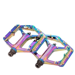 QQY Pièces de rechanges Pédales de vélo - Pédales de vélo de montagne antidérapantes et durables - Plateforme colorée usinée CNC - Tige filetée de 1, 4 cm pour pédales d'extérieur