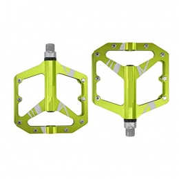  Pièces de rechanges Une paire de pédales de vélo antidérapantes en aluminium pour pédales de vélo plates surdimensionnées pour VTT BMX Accessoires de rechange antidérapantes (couleur : vert)