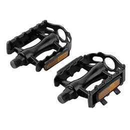 Uniqueheart Pédales VTT Uniqueheart One Pair Mountain Road Bicycle Pedals Flat Aluminum Alloy Pedals Platform with Gearwheel Bike Cycling Accessories